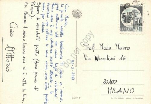 Cartolina Sora panorama notturno due vedute 1987 (Frosinone) | Immagine Gallery 2