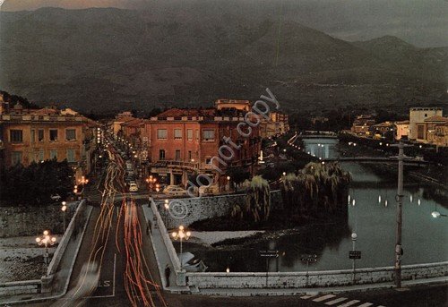 Cartolina Sora Ponte Garibaldi Corso Volsci Notturno 1972 | Immagine Gallery 1