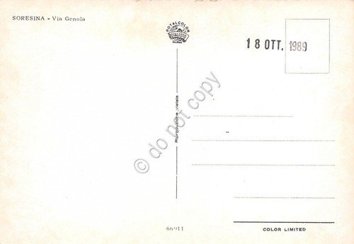 Cartolina Soresina Via Genoia