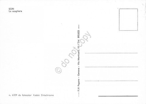 Cartolina Sori Scogliera molo spiaggia | Immagine Gallery 2