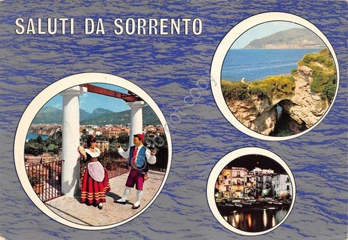 Cartolina Sorrento 3 vedute (Napoli) | Immagine principale