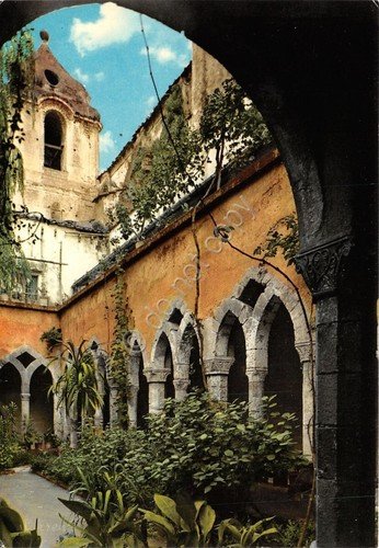 Cartolina Sorrento Chiostro di San Francesco 1970 (Napoli)