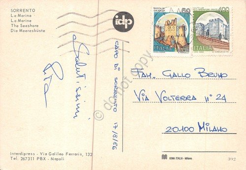 Cartolina Sorrento Marina 1986 (Napoli) | Immagine Gallery 2