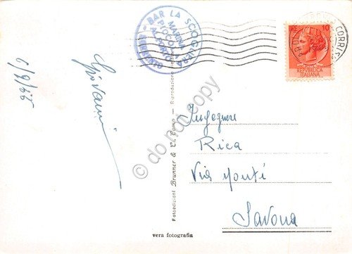 Cartolina Sorrento Panorama 1955 Timbro Bar La Scogliera | Immagine Gallery 2