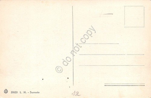 Cartolina Sorrento panorama da Capodimonte anni ' 30