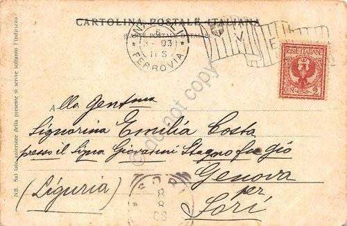 Cartolina Sorrento panorama illustrata 1903 | Immagine Gallery 2