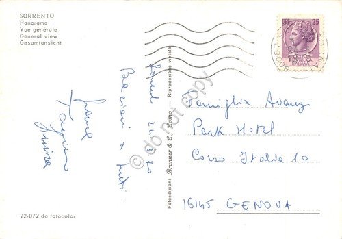 Cartolina Sorrento panorama paese dall'alto 1970 | Immagine Gallery 2