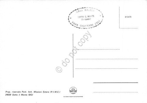 Cartolina Sotto il Monte Casa Natale Giovanni XXIII vedute e … | Immagine Gallery 2