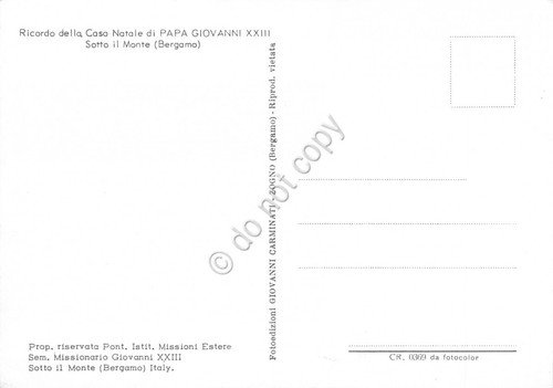 Cartolina Sotto il Monte Giovanni XXIII casa natale vedute (Bergamo)