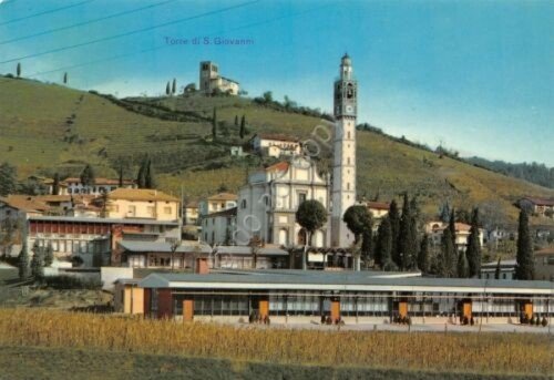 Cartolina Sotto il Monte paese (Bergamo)