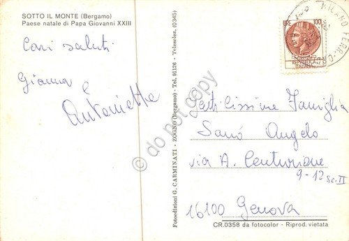 Cartolina Sotto il Monte panorama parziale | Immagine Gallery 2