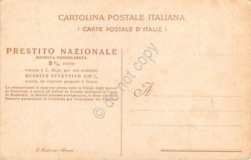 Cartolina Sottoscrivete al Prestito Nazionale 1918 Vittoria Alata Ill Ballester