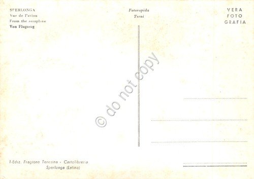 Cartolina Sperlonga veduta aerea anni '60 | Immagine Gallery 2