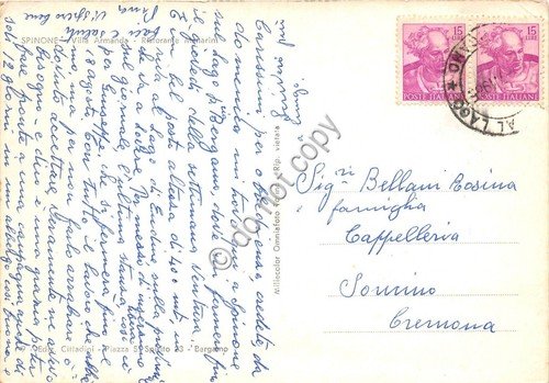 Cartolina Spinone Villa Armanda Ristorante Menarini anni '60 | Immagine Gallery 2