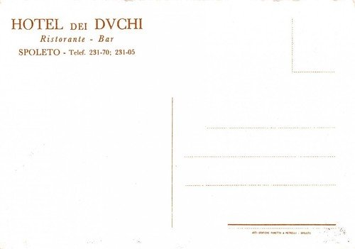 Cartolina Spoleto Hotel dei Duchi