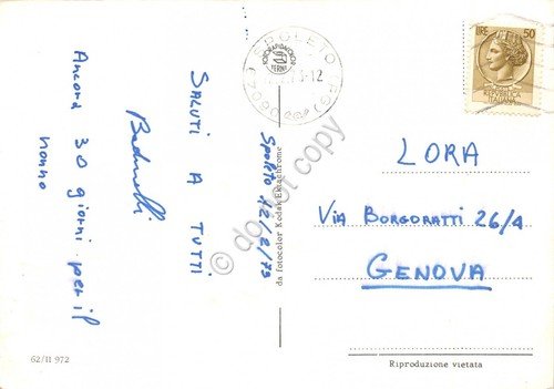 Cartolina Spoleto Vedute soldati 1973 (Perugia)