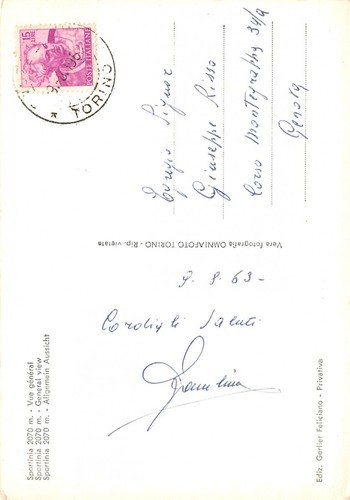 Cartolina Sportinia Panorama 1963 (Torino) | Immagine Gallery 2