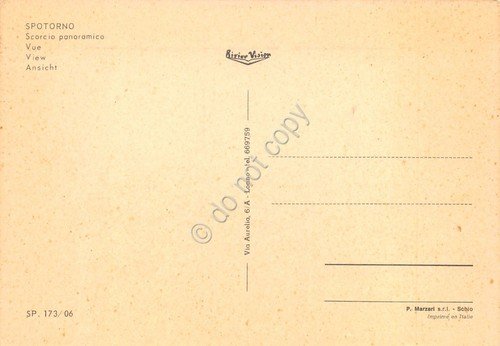 Cartolina Spotorno panorama da pini grafica | Immagine Gallery 2