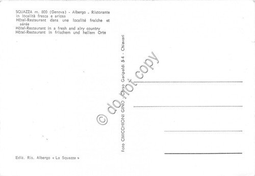 Cartolina Squazza Albergo La Squazza