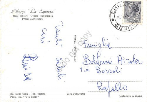 Cartolina Squazza Pineta proprietà Albergo la Squazza | Immagine Gallery 2
