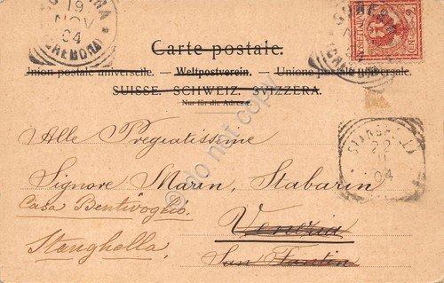 Cartolina St. Gallen Gruss aus Blick von der St.Georgenstrasse 1904