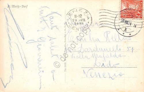 Cartolina St. Moritz Dorf 1934 | Immagine Gallery 2