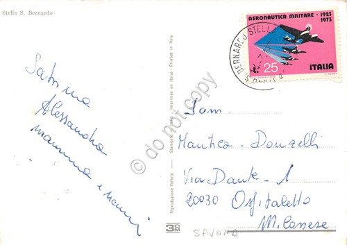 Cartolina Stella San Bernardo vedute chiesa piazza case 1978 | Immagine Gallery 2