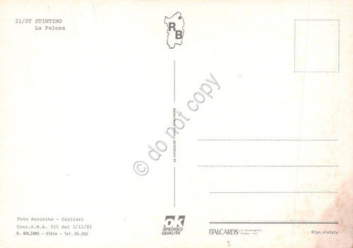 Cartolina Stintino La Pelosa vista aerea | Immagine Gallery 2
