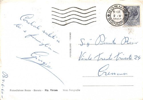 Cartolina Strada dello Stelvio Versante Alto Atesino 1960 (Sondrio)