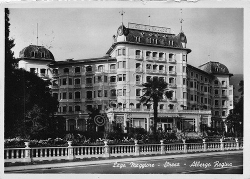 Cartolina Stresa Lago Maggiore Albergo Regina anni '50