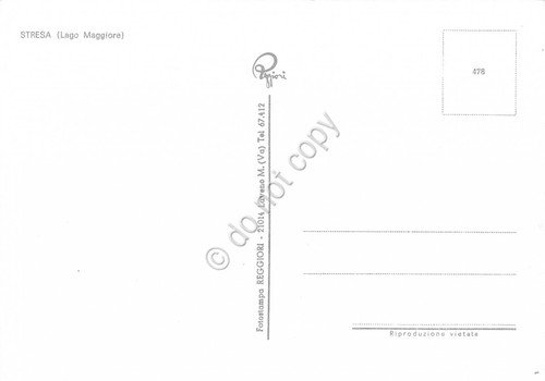 Cartolina Stresa Lago Maggiore lungolago (Verbania)