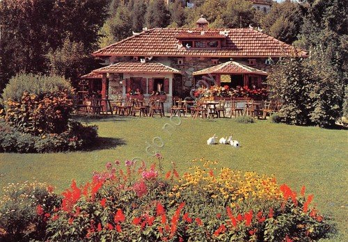 Cartolina Stresa Villa Pallavicino Giardini Casetta di Biancaneve