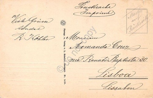 Cartolina Stuttgart bei der Stiftskirche anni '10 | Immagine Gallery 2