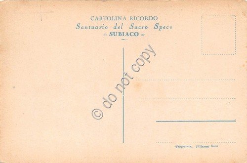 Cartolina Subiaco Sacro Speco Boschetto | Immagine Gallery 2