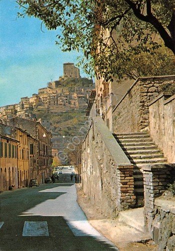 Cartolina Subiaco Via Papa Braschi 1974 (Roma) | Immagine principale