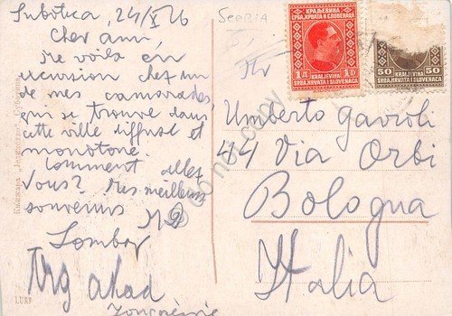 Cartolina Subotica Karadjordjev Trg illustrata 1926 | Immagine Gallery 2