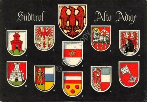Cartolina Sudtirol Alto Adige Stemma del Tirolo 1970 (Bolzano) | Immagine principale
