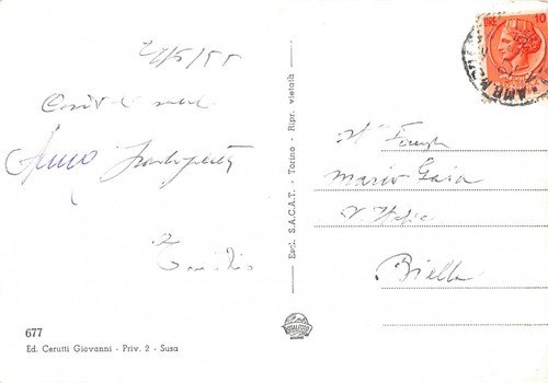 Cartolina Susa Panorama 1955 | Immagine Gallery 2