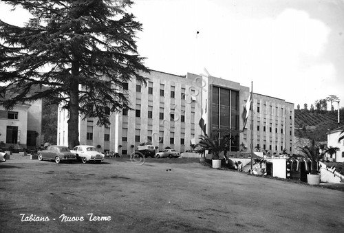 Cartolina Tabiano Nuove Terme auto d'epoca 1959 | Immagine principale