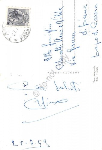 Cartolina Tabiano Nuove Terme auto d'epoca 1959