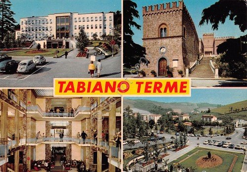 Cartolina Tabiano Terme vedute varie 1981 (Parma) | Immagine principale
