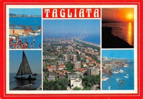 Cartolina Tagliata di Cervia vedute 1992 (Ravenna) | Immagine principale