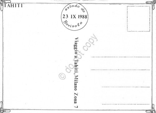 Cartolina Tahiti multi views 1988 | Immagine Gallery 2