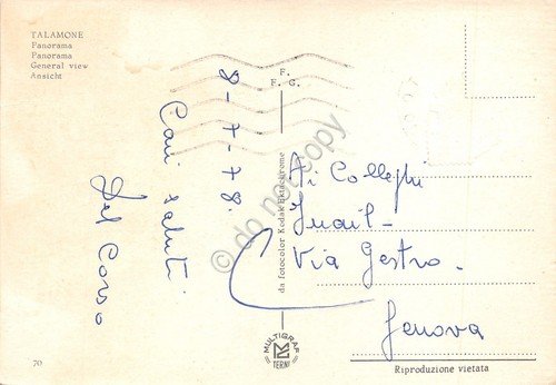 Cartolina Talamone Panorama e ville 1978 (Grosseto) | Immagine Gallery 2