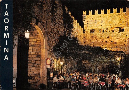 Cartolina Taormina Cafè de Paris terrazza 1980 | Immagine principale
