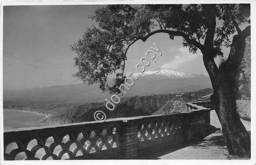 Cartolina Taormina Giardino Pubblico anni '30 | Immagine principale