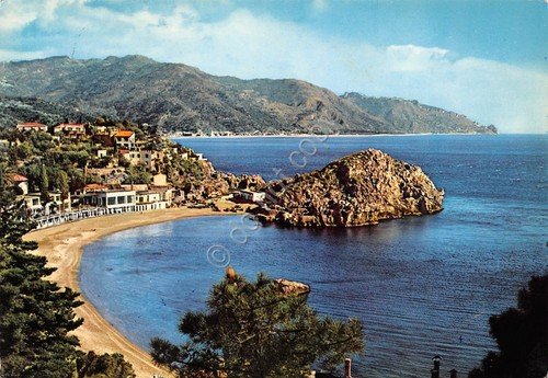 Cartolina Taormina Lido Mazzarro spiaggia 1967 (Messina) | Immagine principale