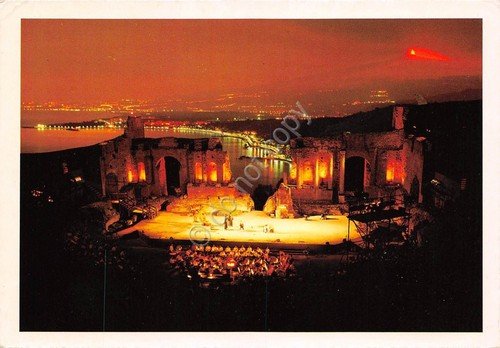 Cartolina Taormina spettacolo al Teatro Greco Notturno 1994 | Immagine principale