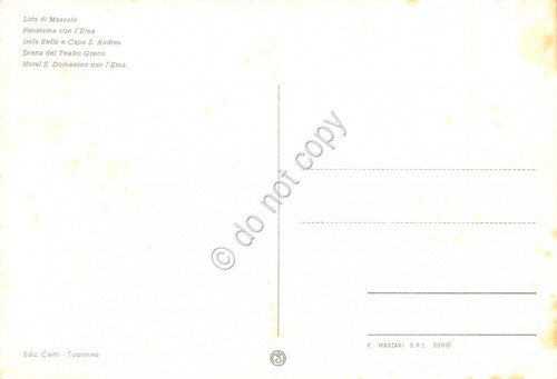 Cartolina Taormina vedute varie (Messina)