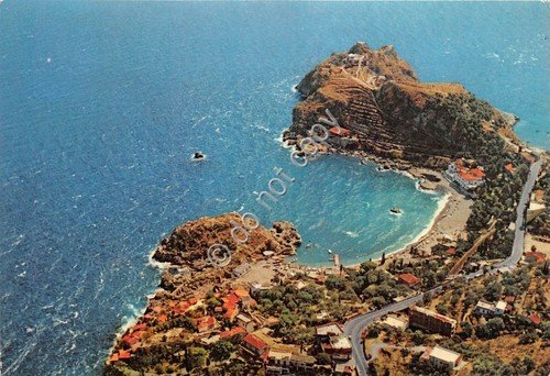 Cartolina Taormina Vista aerea 1967
